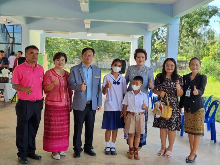 การตรวจเยี่ยม ให้กำลังใจ และอำนวย ส่งเสริมการดำเนินงานจัดกิจกรรมการแข่งขัน โครงการรักษ์ภาษาไทย